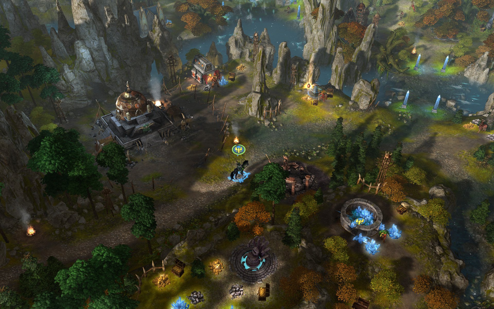 Меч и Магия: Герои 6 - Might and Magic: Heroes VI   Некромант осмеливается войти на оркскую территорию, на пути таинственные руины и оружейная орков.