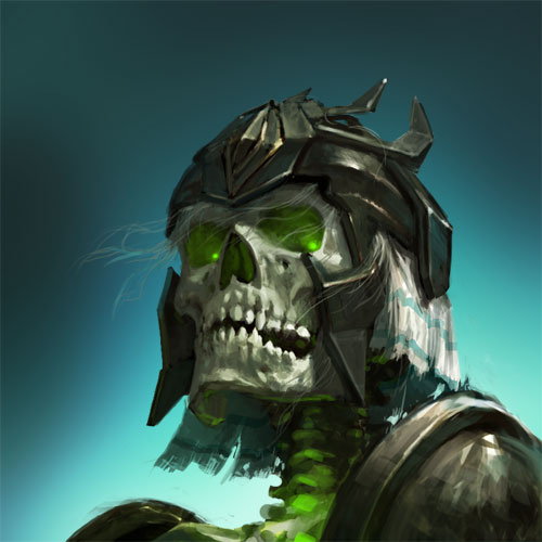 Некрополис - Necropolis. Моандер - Moander. Герой меча. Был нанимаемым героем в Heroes III и IV.   Biography  One would say Moander is a survivor - if he wasn't
 technically dead. A respected and charismatic general in the Bull 
Duchy, he was bored by the countless political intrigues of peacetime. 
Maybe that's why he let his guard down, allowing a rival to poison him 
with deadly Manticore venom. Discovering he would die in a matter of 
hours, Moander quickly devised a desperate plan to cheat death. He 
managed to obtain a vial of Namtaru venom, the substance imbibed by 
Necromancers to become immortal Vampires, from the black market of 
Vradek's Crossing, which he drank without thinking twice. The mixture of
 the two venoms had a devastating effect on his body, searing his skin 
and withering his flesh. Transformed into an Undead, he now looked like a
 raggedy corpse, a walking skeleton; at least, though, he was alive, 
and had his revenge on his murderer. Moander then fled the Empire to 
join the ranks of the Necromancers, where his skills as a general made 
him as popular as he was during his lifetime.  Legacy  Moander appeared in Heroes 3 and 4 as a recruitable Hero.
